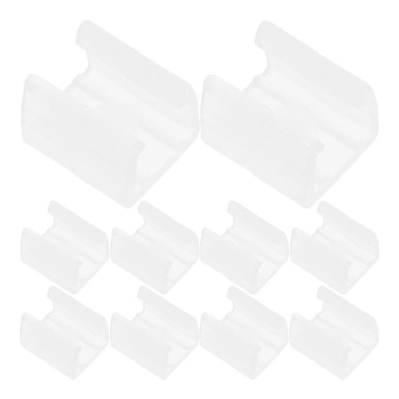 Hemoton 10pcs Neon Rope Mounting Clip Led Strip Light Mounting Clips Flexible Mounting Clamps Led Light Mounting Clips Replacement