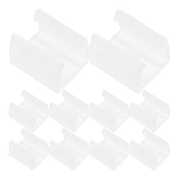 10 clips de montaje para tiras LED de neón, clips de montaje flexibles, clips de repuesto para luces LED.