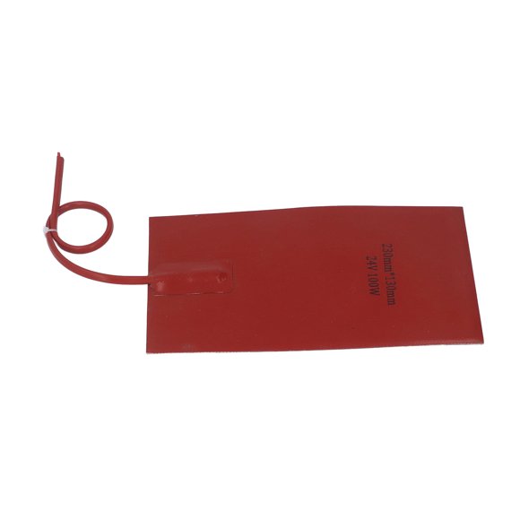 Silicone Heater Pad Engine Block Heater Oil Pan Heater Pad Car Battery Heater Pad, Flexible Constant Temperature Electric Heater Pad, 9x5 Inch, 12V/24V 100 Watt