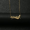 thumbnail image 2 of Vakki Name Customized Necklaces Stainless Steel Personalized Pendant Necklace, 2 of 5