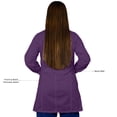 thumbnail image 4 of HeedFit Women's Poly-Cotton Lab Coat 35-Inch Length, xl, Purple, 4 of 6