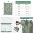 thumbnail image 6 of Dark Green Botanical Tie Up Curtains 45 Inches Long, Kitchen Window Curtains Over Sink, Pastoral Elegant Spring Floral Small Window Curtains Shade Balloon Curtains Valances for Bedroom/Cafe 34"x45", 6 of 8