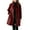 Wine, variant on Coat for Womens Fashion Women's Double Trench Coats Wool Blend Fall Flannel Shirt Jacket (Purple,XL)