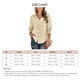 thumbnail image 4 of Blusa Con Cuello En V Camisa De Un Solo Pecho Blusa De Manga Larga Camisa De Otoño Para Mujer Blusa Informal De Poliéster Cuello En V Blusa De Botonadura Sencilla Panel De Encaje ANGGREK Albaricoque L, 4 of 8