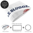 thumbnail image 6 of Sweet Jojo Designs Baseball Patch Red White and Blue Fleece Milestone Baby Blanket 3 Piece Set, 6 of 6