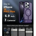 thumbnail image 2 of Magnetic Compatible with iPhone 16 Pro Max Case, [Built-in Invisible Kickstand][Compatible with MagSafe] [Military Grade Shockproof] Slim Translucent Matte Phone Case for iPhone 16 Pro Max 6.9", 2 of 7