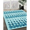 thumbnail image 2 of Ahgly Company Indoor Rectangle Patterned Blue Ivy Blue Area Rugs, 5' x 8', 2 of 6