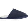 thumbnail image 4 of Snugrugs Men's Suede Mule Slipper with Wool Lining and Lightweight Sole - Navy - US 8, 4 of 7