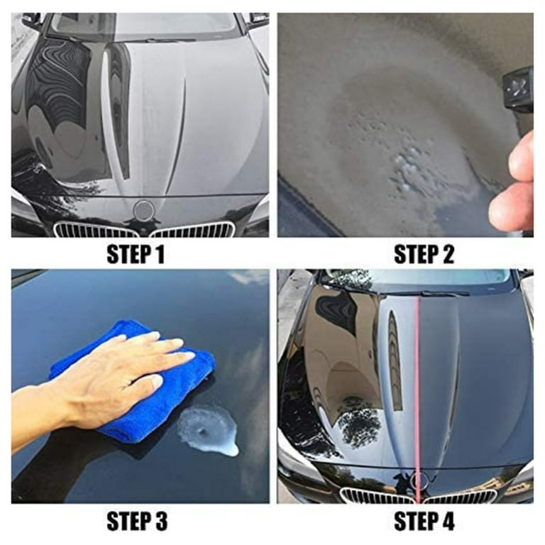 Car Nano Scratch Repairing Spray, Super Hydrophobic Glass Anti-oxidation Liquid Ceramic Coating for Car Body Scratch Polish, 120ml, Black