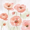 thumbnail image 2 of Nan 12x12 White Modern Wood Framed Museum Art Print Titled - Spring Poppies I, 2 of 4