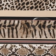 thumbnail image 4 of Coolnut Shower Curtain for Bathroom Waterproof Fabric, Mexican Serape Leopard Stripes Shower Curtains Bathtub Curtain with 12 Hooks, 60 x 72 Inch for Bath Hotel Room Home Decor, 4 of 6