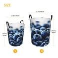 Laundry Basket Blueberry Round Laundry Hamper with Handle, Clothes