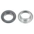thumbnail image 4 of 200 Set Round Grommets 10mm Dia Metal Eyelets with Washers for Scrapbooking Shoes Clothes Leather Canvas, Grey, 4 of 6