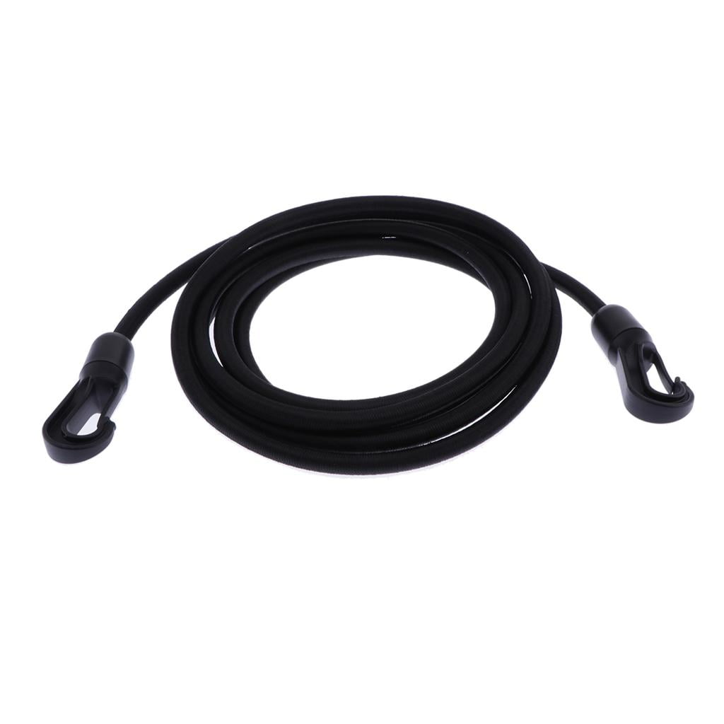 harayaa Fityle 3pcs 8mm Heavy Duty Rubber Bungee Cord Rope Elastic Lanyard with Hooks