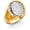 TOP1400, variant on 14k Two Tone Gold Men's Cubic Zirconia Ring for Men's (TOP1410, 10)