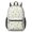 Sunflower and Flower White Pattern, variant on Sunflower and Small Flower White 17" Waterproof Oxford School Backpacks for Teens, S-Shape Padded Straps, for School, Travel, Hiking, Camping