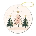 thumbnail image 1 of Christmas Ornament Cute Merry Christmas Pine Tree Christmas Bauble Xmas Rustic Style Winter Holiday Ornament for Home Christmas Tree Decor Holiday Present Holiday Present Idea, 1 of 1