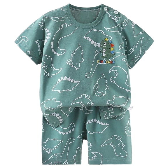 UAYOTSE Toddler Baby boy Clothes Patchwork Waffle Sweatshirt Pullover Shirt Top Pants boy Summer Outfit,Sizes 6-9 Months