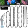 thumbnail image 1 of Dosaele 5Pcs Mini Chainsaw Chain with Replacement Saw Chain Bar 4/6inch Metal Guide Saw Chain Wear-Resistant Woodworking, 1 of 11