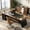 Light Walnut, variant on Fnova 78" L-Shaped Executive Desk with Drawers, Large Office Desk with Storage, Modern Business Desk for Home Office and Commercial Use