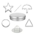 thumbnail image 4 of 7pc Mini Cookie Cutter Set with Box,Small Stainless Steel Fruit Veggie Tiny Polymer Clay Cutters,Geometric Set For Biscuit Mold,Umbrella Triangle Star Baking Cake Molds,Cookie Cutters Metal Shapes, 4 of 9