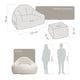thumbnail image 4 of Sillón De Espuma Comprimida Al Vacío 1 Plaza Japandi Likka White, 4 of 6