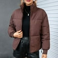 thumbnail image 2 of UPPADA Warm Jackets for Women,Lightweight Women Puffer Jacket Women,Packable Down Jacket,Womem Winter Coats Coffee,S Winter Puffer Coat for Women Winter, 2 of 4