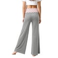 thumbnail image 4 of Xyant Girl's Polka Dots Fold Over Baggy Sweatpants Wide Leg Y2k Pants,Size 11-12 Years, 4 of 6
