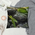 thumbnail image 2 of Orinice Bamboo Plant Graphic Decorative Cushion Throw Pillow Cover with Zipper Closure - Durable Cotton Linen Fabric - Multipurpose Indoor/Outdoor Use - Pillowcase 1PC 12x12in, 2 of 5