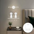 thumbnail image 4 of Luces colgantes decorativas ahorradoras de energía de de la lámpara del soporte de para el pasillo del del hotel blanco Yinane luces de pared, 4 of 8