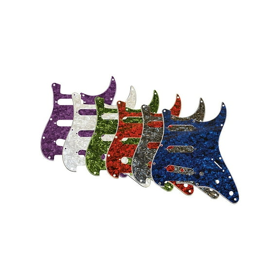 Musician's Gear 3 Single-Coil Pearloid Pickguard Green