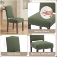 thumbnail image 6 of EOP Upholstered Dining Chair Set of 6, Wood Legs Parsons Chairs with Nailhead Trim Vintage Design for Kitchen Dining Room, Green, 6 of 9