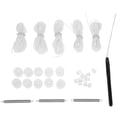 thumbnail image 1 of MLINS 1 Ensemble de Kit de Réparation de Store Plissé pour Véhicule Récréatif Pièces de Rechange Capuchons de Roue Double pour Entretien de Stores de Fenêtre de Yacht, 1 of 6
