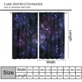 thumbnail image 6 of Starry Sky Curtains, Dark Purple Galaxy Outer Space Nebula Universe Starry Stars Print Window Drapes Curtains for Kids Boys Girls Bedroom Living Room, 84" W X 84" L, 6 of 6