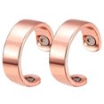 thumbnail image 1 of Anillo Magnético Abierto Anillo Adelgazante Cuidado De La Salud Anillos De Dedo 2 Uds Sweethay CE007788-03, 1 of 6