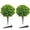 Green, variant on THE BRIVE Artificial Boxwood Topiary Ball Trees 16" Set of 2 - Lifelike Outdoor Faux Cedar Bushes with Ground Spike, Decor for Front Porch, Garden, Indoor(Eucalyptus green)