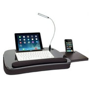 Sofia + Sam Multitasking Memory Foam Lap Desk with Black Top and USB Light