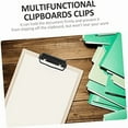 thumbnail image 2 of 15Pcs Stationery Plate Holder Stainless Steel Clips Pocket Folders Office Black Mountable Clipboards File, 2 of 9