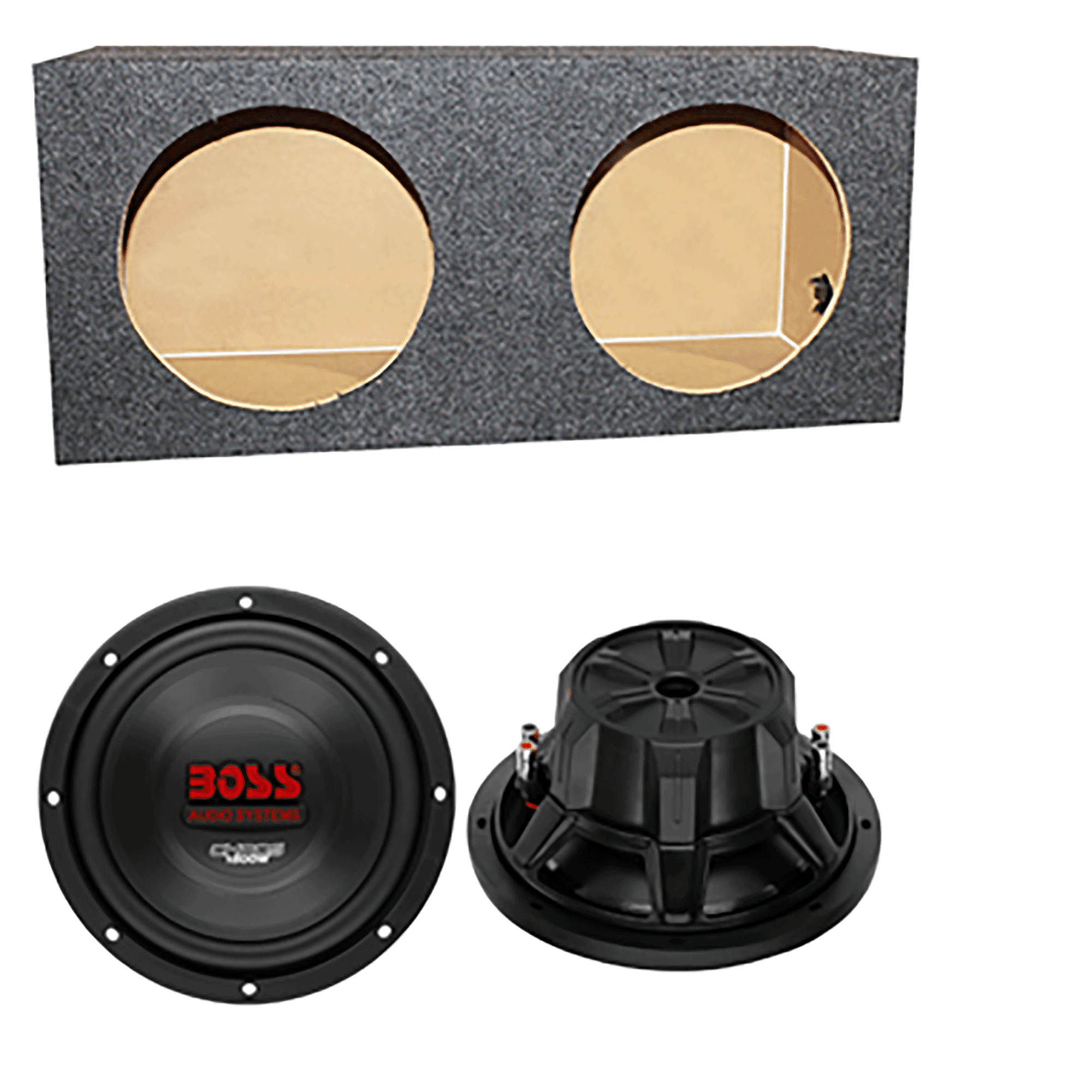 Boss CH10DV 3000W Car Subwoofers Subs Woofers (2 Pack) +Sealed Box