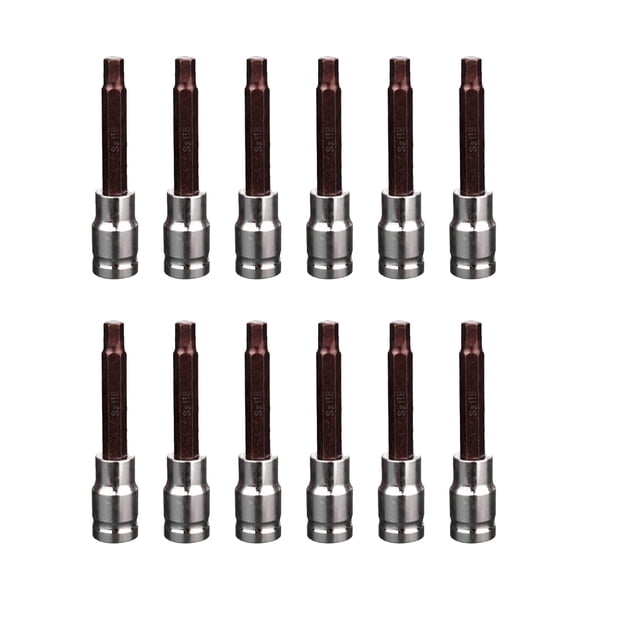 Speravity Llave de vaso de accionamiento de 1/2 pulgadas y 99mm, adaptador resistente al desgaste resistente al óxido, H14, brocas hexagonales, Herramientas y ferretería 99 mm/H8/0.13 kg Speravity TO011729-03