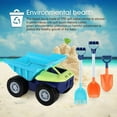 thumbnail image 5 of SHANNA Sand Truck, 13inch Kids Dump Truck Toy Large Play Car with Shovels for Outdoor/Indoor Beach Boys Girls Toddlers Aged 2 3 4 5 6, Green, 5 of 7