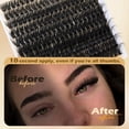 thumbnail image 3 of KEAWIS Fluffy Volume Lash Clusters DIY Eyelash Extension Kit D Curl Thick Lash Clusters Kit 10-18mm Thick Lash Extensions 90D Individual Eyelashes Extensions Kit with Lash Bond Lash Remover, 3 of 8