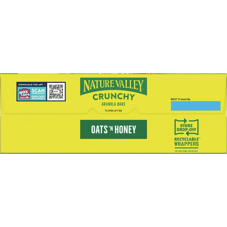 Nature Valley Crunchy Granola Bar Oats 'n Honey -8.94 oz box (Pack of 6), 6  packs - Foods Co.