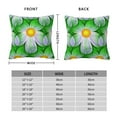 thumbnail image 4 of YFYANG Square Decorative Throw Pillow Case (Without Pillow Insert), Watercolor Daisy Pattern Bedroom Sofa Car Cushion Cover, 20"x20", 4 of 9