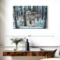 thumbnail image 3 of Elephant Stock Snow Shadows Wall Art - Horizontal Canvas Wall Art - Dining Room Wall Decor - Animal Canvas - Brown And Blue Decor By Gordon Semmens - 36" x 24", 3 of 8