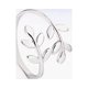 thumbnail image 1 of Anillo De Rama Ajustable De Laurel De Hoja Chapado En Oro Rosa De Plata De Acero Inoxidable Joyería-plata, 1 of 4
