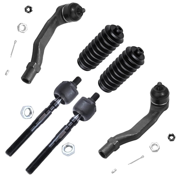 Detroit Axle - Front Inner Outer Tie Rods & Boots Replacement for 1998-2001 Acura Integra