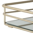 thumbnail image 4 of ELLE Paris 15.7"x6.5" Rectangular Mirrored Vanity Tray in Gold, 4 of 5