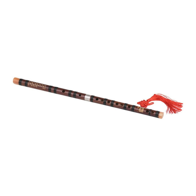 Chinese Bamboo Flute,Portable Traditional C Key Dizi Bitter Bamboo Flute Wind Instruments with Chinese Knot for Beginners