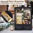 thumbnail image 3 of NestE-11x16 Shadow Box Frame with Light, Memorial Display Case with Shelves, Drawer and Slot for Keepsakes, Deep Memorial Shadow Box for Pet Memorial, Dog Keepsakes Graduation and Flowers, Black, 3 of 14